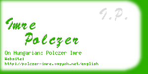 imre polczer business card